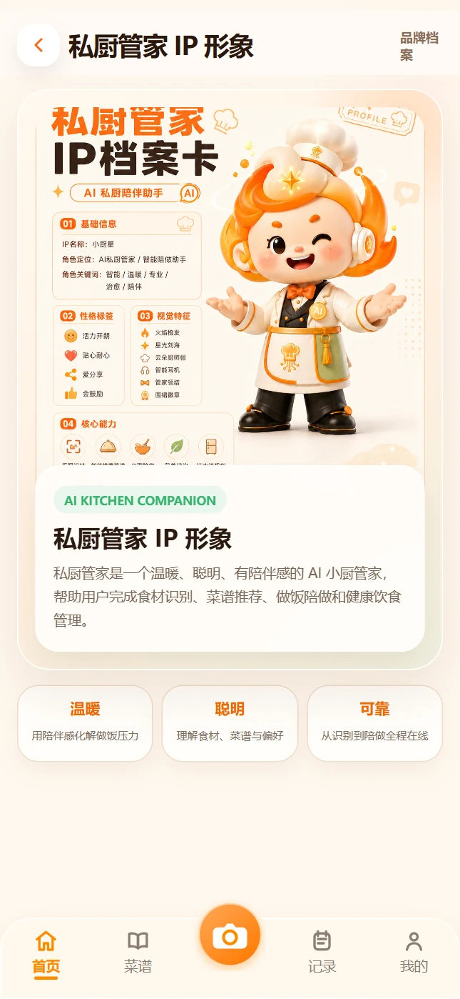 品牌角色页面展示